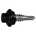 Buildright 1/4" x 7/8 in Hex Hex Machine Screw, Zinc Plated Steel, 384 PK 54280